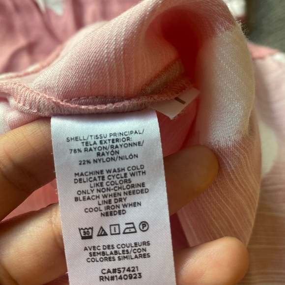 LOFT Pink Babydoll Dress Size M - Picture 7 of 7